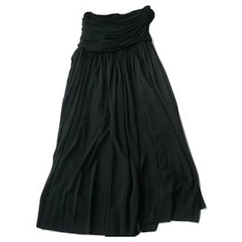 Falda larga drapeada negra de ISABEL MARANT T36 BUEN ESTADO Negro