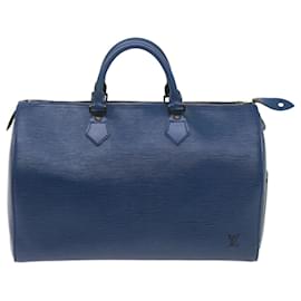 Louis Vuitton-Louis Vuitton Speedy 35-Azul marino