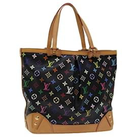 Louis Vuitton-Borsa tote LOUIS VUITTON monogramma multicolore Shirley MM nera M932133 auth 68769-Nero