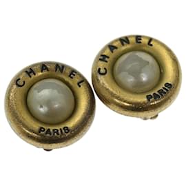 Chanel-CHANEL Ohrring Gold Tone CC Auth bs11280-Andere