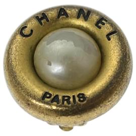 Chanel-CHANEL Boucle d'oreille ton or CC Auth bs11280-Autre