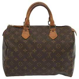 Louis Vuitton-Louis Vuitton Monogram Speedy 30 Hand Bag M41526 LV Auth yk11263-Monogram