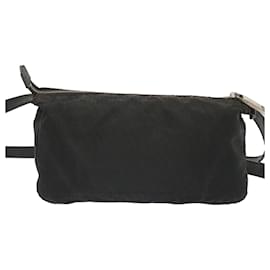 Fendi-FENDI Shoulder Bag Nylon Black Auth bs12484-Black