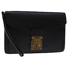Louis Vuitton-LOUIS VUITTON Epi Serie Dragonne Hand Bag Black M52612 LV Auth 67692-Black
