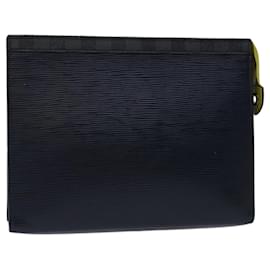 Louis Vuitton-LOUIS VUITTON Damier Graphite Epi Pochette Voyage Pochette M67899 auth 68851-Blu navy,Damier ebene