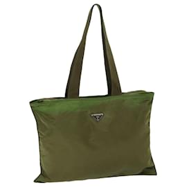 Prada-PRADA Tote Bag Nylon Khaki Auth ar11532-Khaki