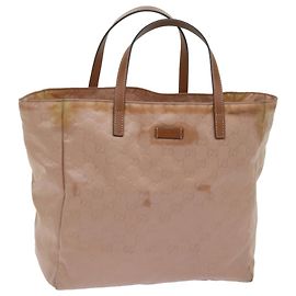 GUCCI GG Canvas Einkaufstasche Beige 282439 Auth 68674 Beige