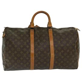 Louis Vuitton-Louis Vuitton-Monogramm Keepall 50 Boston Bag Altes Modell M41426 LV Auth 68129-Monogramm