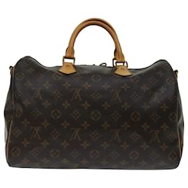 Louis Vuitton-Louis Vuitton Monogram Speedy Bandouliere 35 Hand Bag M41111 LV Auth 68759-Monogram