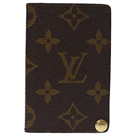 Louis Vuitton-LOUIS VUITTON Monogram Porte Cartes Credit Pression Card Case M60937 Auth th4664-Monogram