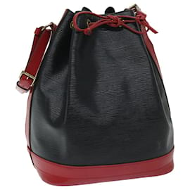 Louis Vuitton-LOUIS VUITTON Epi Noe Shoulder Bag bicolor Black Red M44017 LV Auth 67853-Black,Red
