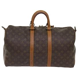Louis Vuitton-Louis Vuitton Monogram Keepall Bandouliere 45 Boston Bag M.41418 LV Auth 67998-Monogramm