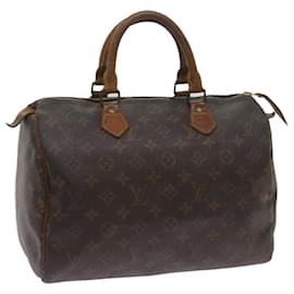 Louis Vuitton-Louis Vuitton Monogram Speedy 30 Hand Bag M41526 LV Auth th4646-Monogram