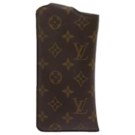 Louis Vuitton-LOUIS VUITTON Monogram Etui Lunette MM Brillenetui M66544 LV Auth 68714-Monogramm