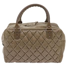 Balenciaga-BALENCIAGA The Matelasse Hand Bag Leather Beige 168031 Auth ki4268-Beige