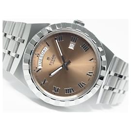 Autre Marque-TUDOR Royal Day-Date 41 MM Rosa salmone 28600 Uomo-Argento