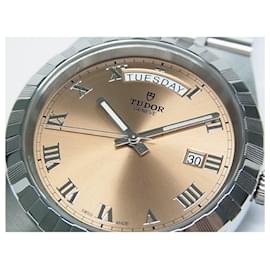 Autre Marque-TUDOR Royal Day-Date 41 MM Rosa salmone 28600 Uomo-Argento