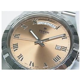 Autre Marque-TUDOR Royal Day-Date 41 MM Salmon pink 28600 Mens-Silvery
