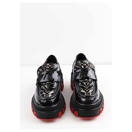 Christian Louboutin-Leather loafers-Black