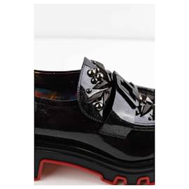 Christian Louboutin-Leather sneakers-Black