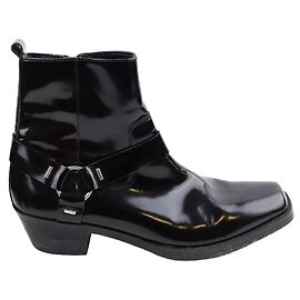 Calvin Klein Leather boots Black