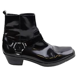Calvin Klein-Leather boots-Black