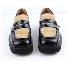 Marni-Leather loafers-Black
