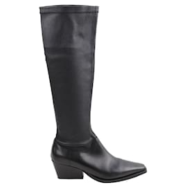 Autre Marque-Leather boots-Black