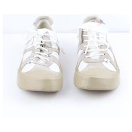Autre Marque-Leather sneakers-White