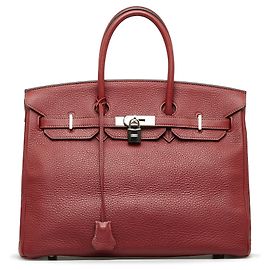 Hermès HERMES Handbags Timeless/classique Red