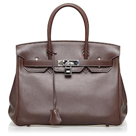 Hermès-HERMES Sacs à main Intemporels/classique-Marron