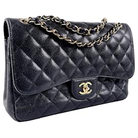 Chanel-CHANEL Handtaschen gefüttert F-Schwarz
