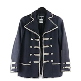 Chanel-CHANEL Jackets-Navy blue