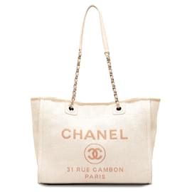 Chanel-CHANEL Bolsas Clássicas CC Compras-Marrom