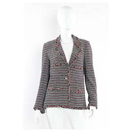 Chanel-Giacca in tweed Lesage della passerella di Saint-Tropez-Multicolore