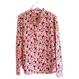Stella Mc Cartney-Camisa de seda estampada con flores de Stella McCartney.-Rosa