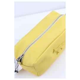 Kitsune-Lederhandtasche-Gelb
