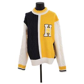 Tommy Hilfiger Gelber Baumwollpullover Gelb