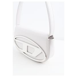 Diesel-Leather shoulder handbag-White