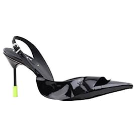 Msgm-patent leather heels-Black