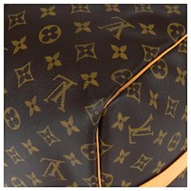 Louis Vuitton-Bandouliere Keepall de lona con monograma de Louis Vuitton 55-Castaño