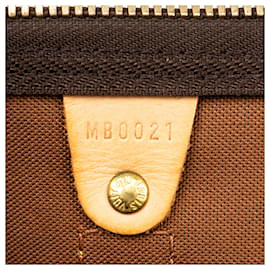 Louis Vuitton-Louis Vuitton Monogramma in tela Keepall Bandouliere 55-Marrone