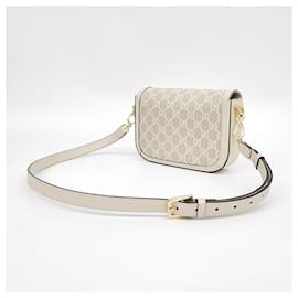 Gucci-GUCCI  Horsebit 1955 Mini bag (658574)-Multiple colors,Cream