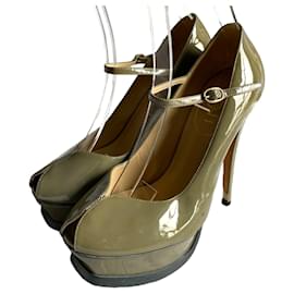 Yves Saint Laurent-High heels-Olivgrün