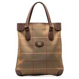Burberry-Burberry Brown Vintage Check Tote-Brown