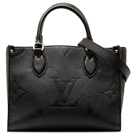Louis Vuitton-Louis Vuitton Monogramme Noir Empreinte Onthego PM-Noir