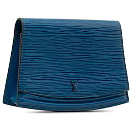 Louis Vuitton-Louis Vuitton Blue Epi Tilsitt Belt Bag-Blue