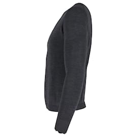 Burberry-Burberry Crewneck Sweatshirt aus grauer Seide-Grau