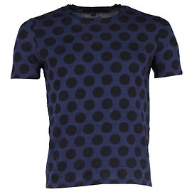 Camiseta Burberry Prorsum com bolinhas em algodão azul Azul