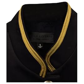 Nili Lotan-Nili Lotan Jaselle Cropped Embroidered Jacket In Black Wool-Black